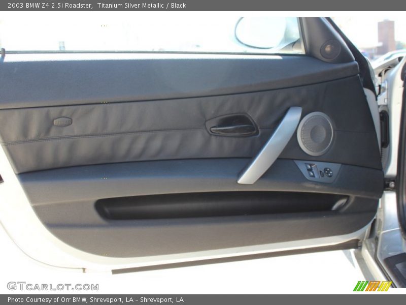 Titanium Silver Metallic / Black 2003 BMW Z4 2.5i Roadster