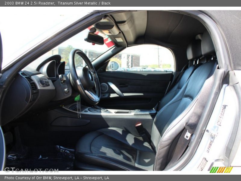 Titanium Silver Metallic / Black 2003 BMW Z4 2.5i Roadster