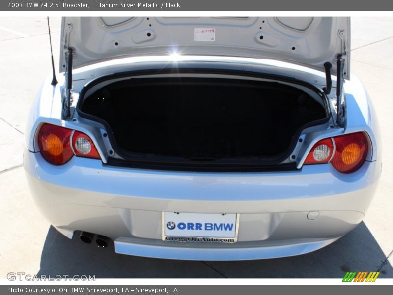Titanium Silver Metallic / Black 2003 BMW Z4 2.5i Roadster