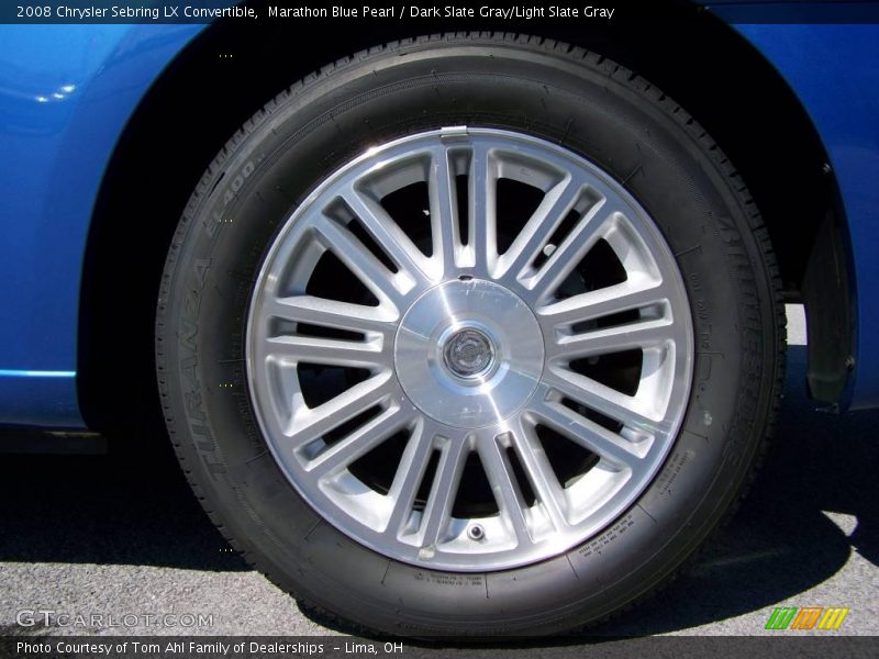 Marathon Blue Pearl / Dark Slate Gray/Light Slate Gray 2008 Chrysler Sebring LX Convertible