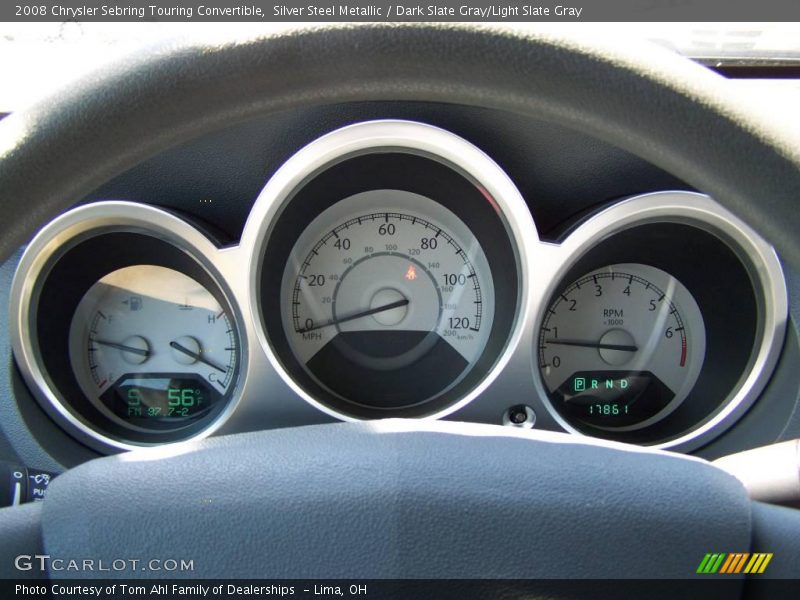 Silver Steel Metallic / Dark Slate Gray/Light Slate Gray 2008 Chrysler Sebring Touring Convertible