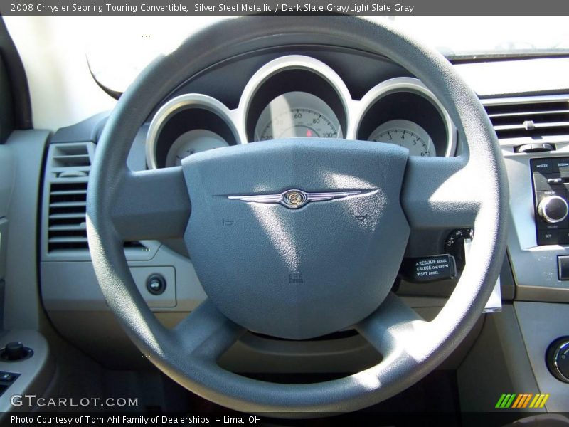Silver Steel Metallic / Dark Slate Gray/Light Slate Gray 2008 Chrysler Sebring Touring Convertible