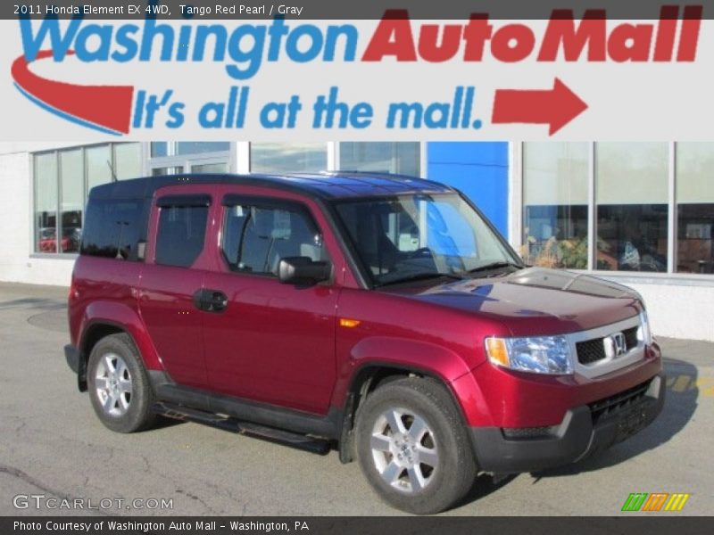 Tango Red Pearl / Gray 2011 Honda Element EX 4WD