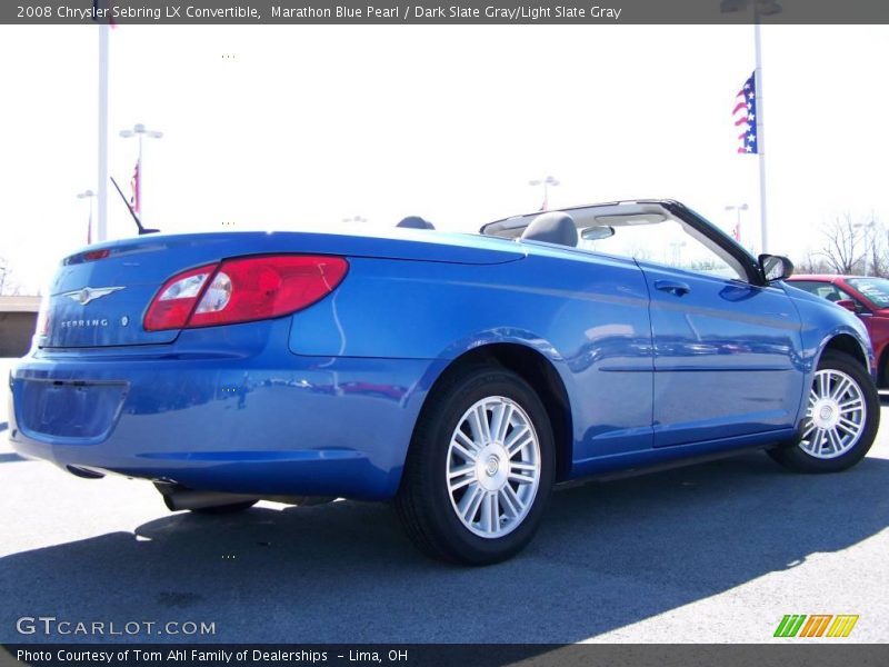 Marathon Blue Pearl / Dark Slate Gray/Light Slate Gray 2008 Chrysler Sebring LX Convertible