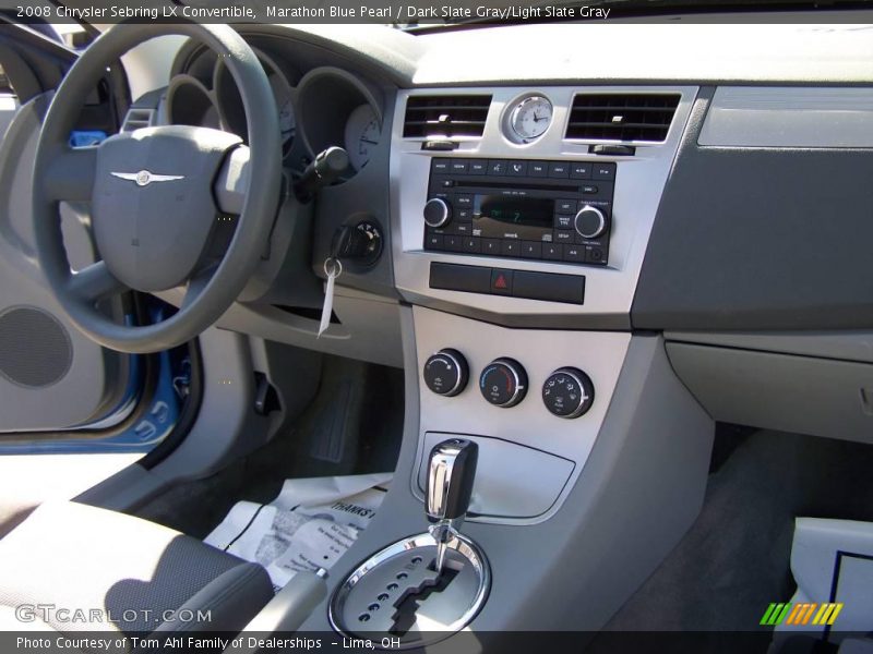 Marathon Blue Pearl / Dark Slate Gray/Light Slate Gray 2008 Chrysler Sebring LX Convertible