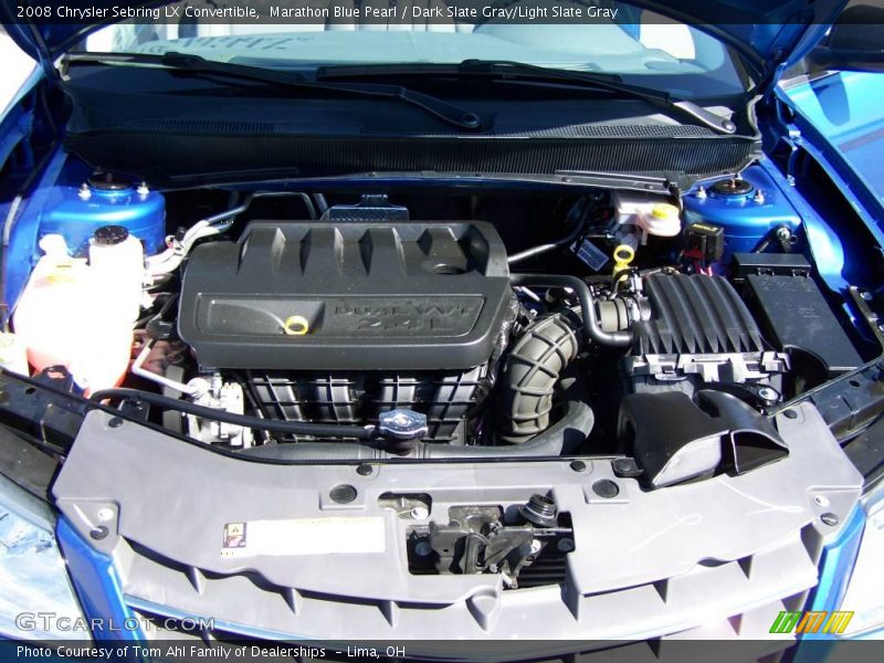 Marathon Blue Pearl / Dark Slate Gray/Light Slate Gray 2008 Chrysler Sebring LX Convertible