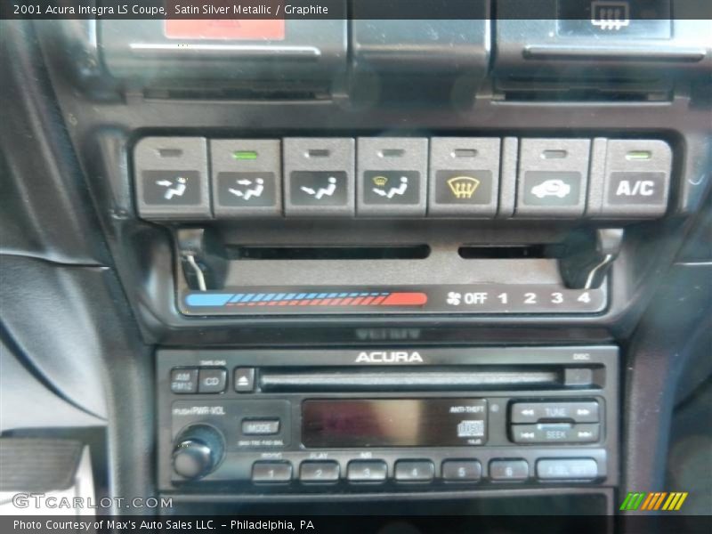 Controls of 2001 Integra LS Coupe