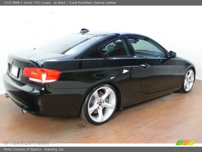 Jet Black / Coral Red/Black Dakota Leather 2010 BMW 3 Series 335i Coupe