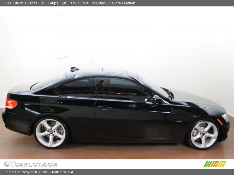 Jet Black / Coral Red/Black Dakota Leather 2010 BMW 3 Series 335i Coupe