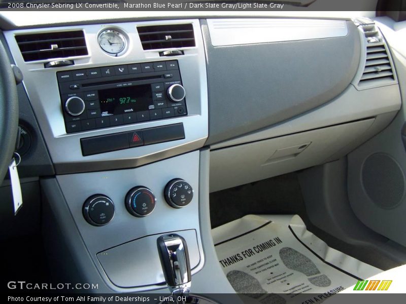 Marathon Blue Pearl / Dark Slate Gray/Light Slate Gray 2008 Chrysler Sebring LX Convertible