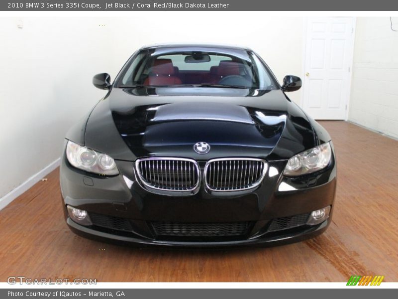 Jet Black / Coral Red/Black Dakota Leather 2010 BMW 3 Series 335i Coupe