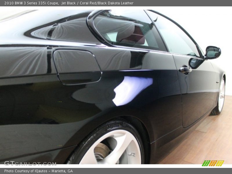 Jet Black / Coral Red/Black Dakota Leather 2010 BMW 3 Series 335i Coupe