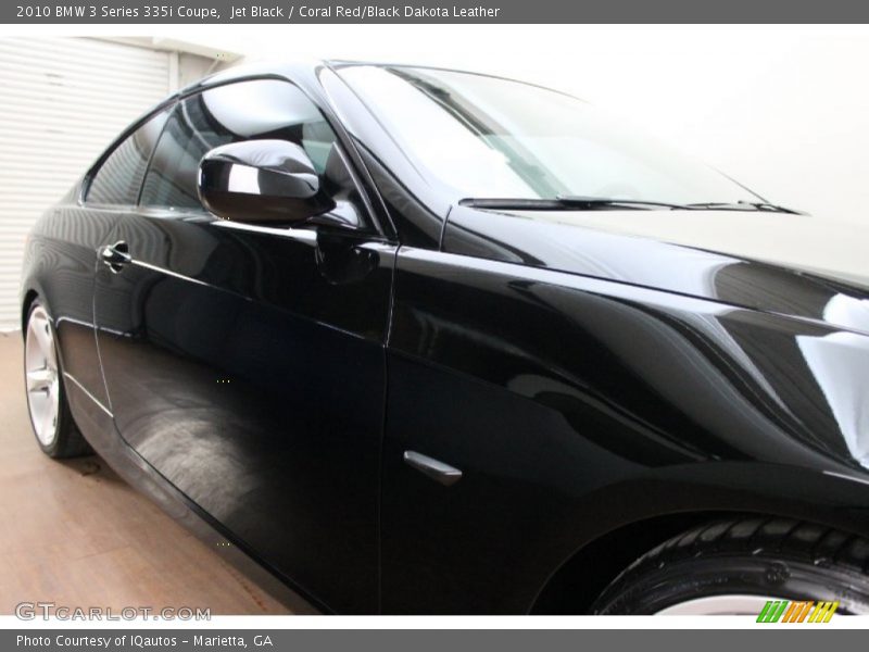 Jet Black / Coral Red/Black Dakota Leather 2010 BMW 3 Series 335i Coupe