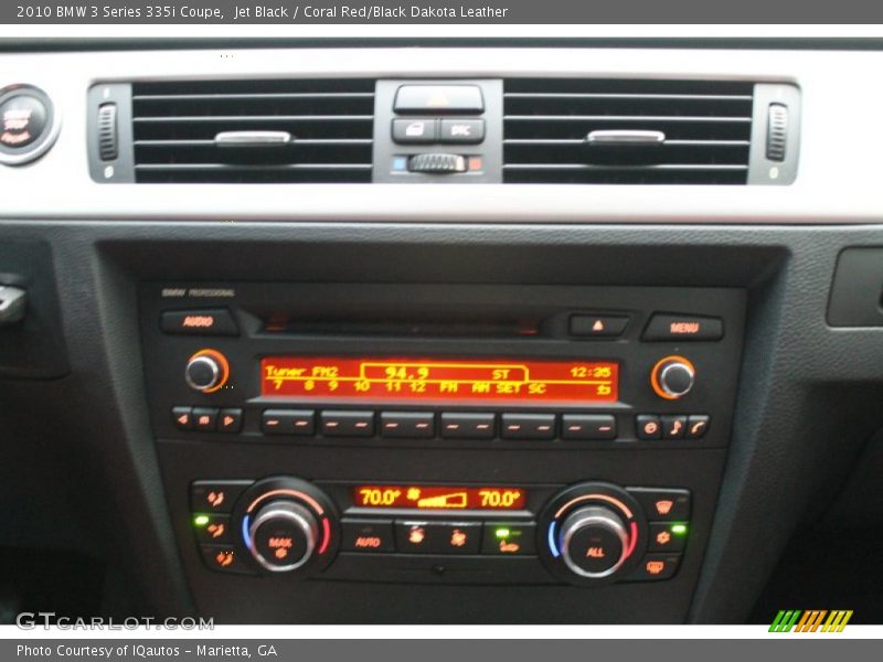 Jet Black / Coral Red/Black Dakota Leather 2010 BMW 3 Series 335i Coupe