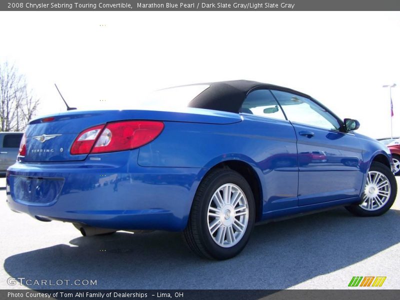 Marathon Blue Pearl / Dark Slate Gray/Light Slate Gray 2008 Chrysler Sebring Touring Convertible