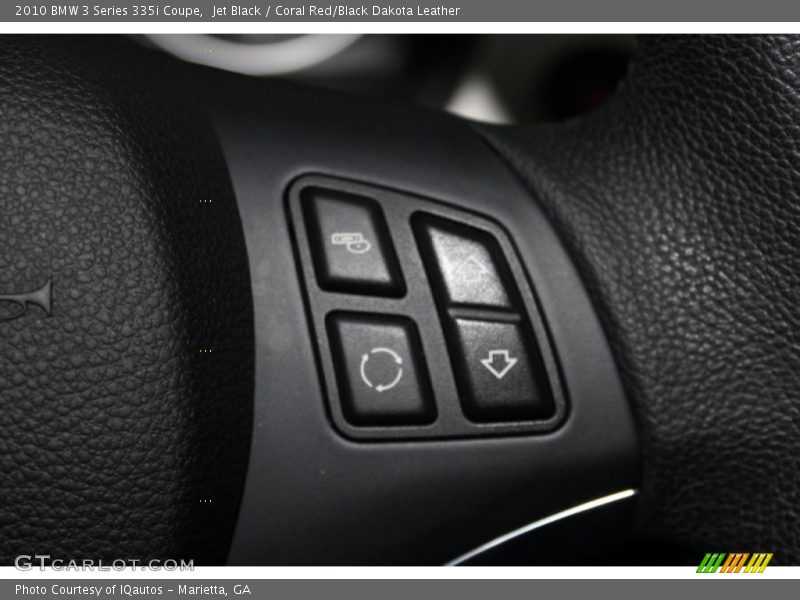 Jet Black / Coral Red/Black Dakota Leather 2010 BMW 3 Series 335i Coupe