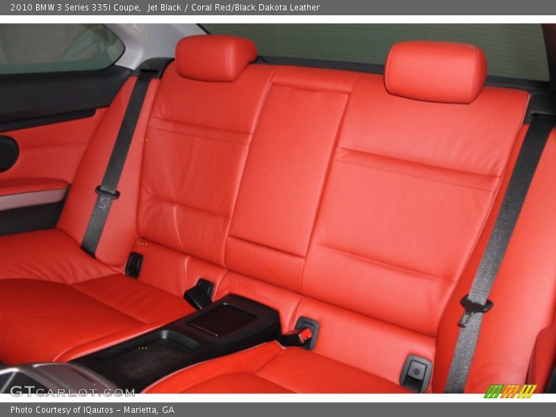 Jet Black / Coral Red/Black Dakota Leather 2010 BMW 3 Series 335i Coupe