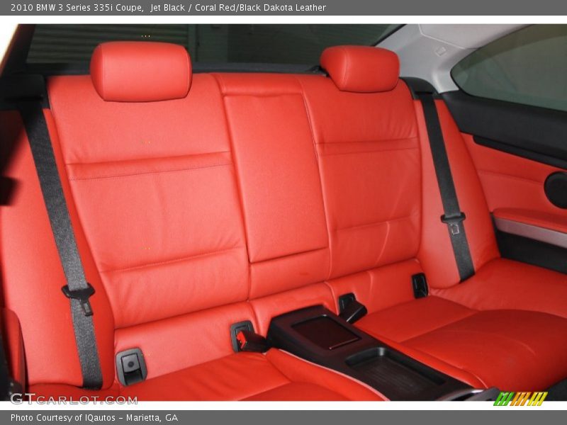 Jet Black / Coral Red/Black Dakota Leather 2010 BMW 3 Series 335i Coupe