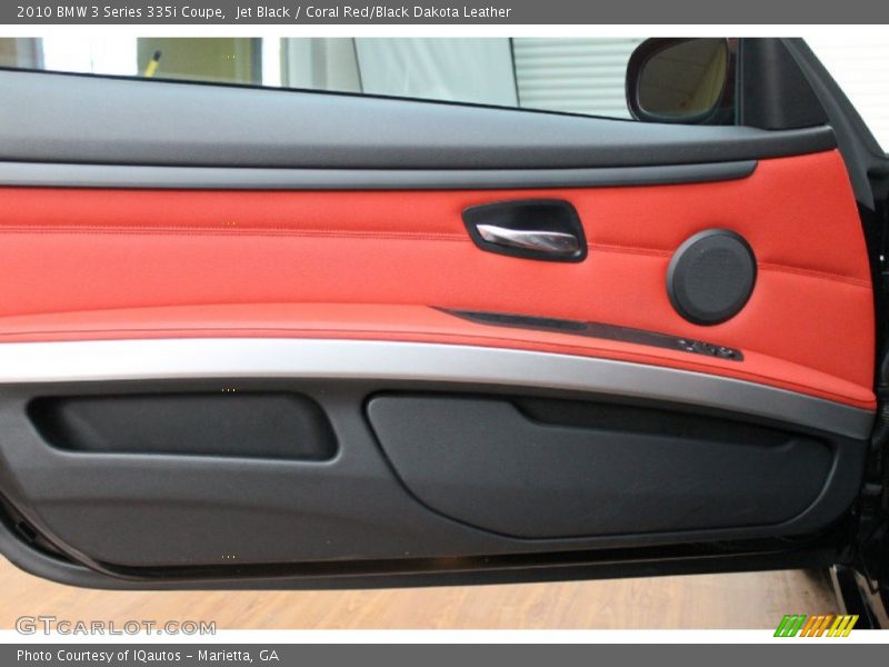 Jet Black / Coral Red/Black Dakota Leather 2010 BMW 3 Series 335i Coupe