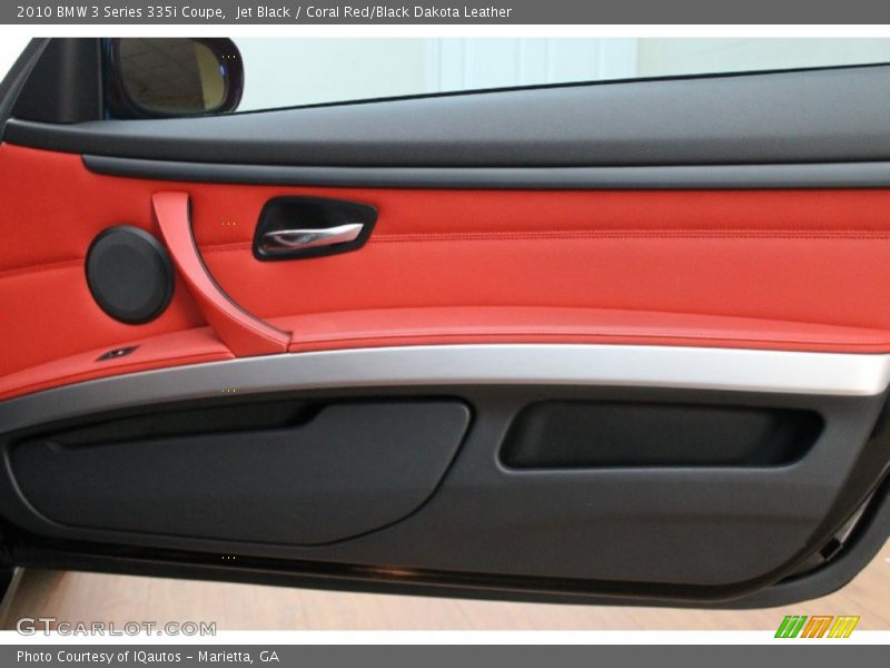 Jet Black / Coral Red/Black Dakota Leather 2010 BMW 3 Series 335i Coupe