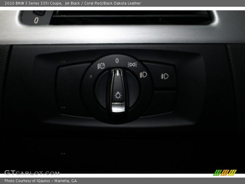 Jet Black / Coral Red/Black Dakota Leather 2010 BMW 3 Series 335i Coupe