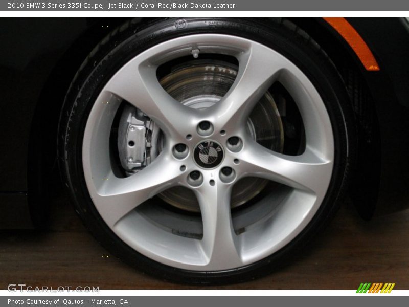 Jet Black / Coral Red/Black Dakota Leather 2010 BMW 3 Series 335i Coupe