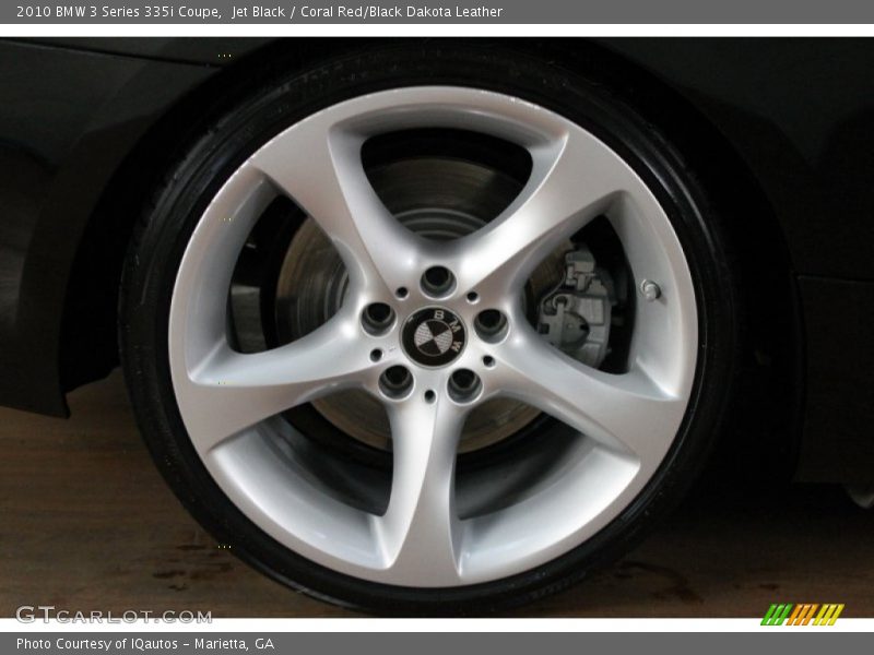 Jet Black / Coral Red/Black Dakota Leather 2010 BMW 3 Series 335i Coupe