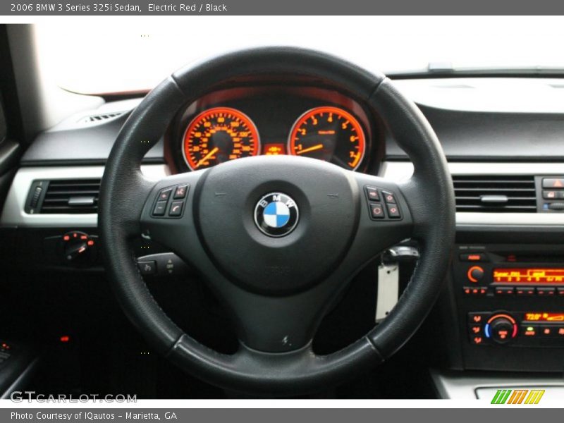 Electric Red / Black 2006 BMW 3 Series 325i Sedan