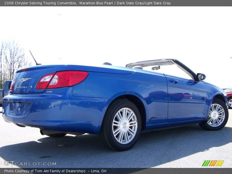 Marathon Blue Pearl / Dark Slate Gray/Light Slate Gray 2008 Chrysler Sebring Touring Convertible