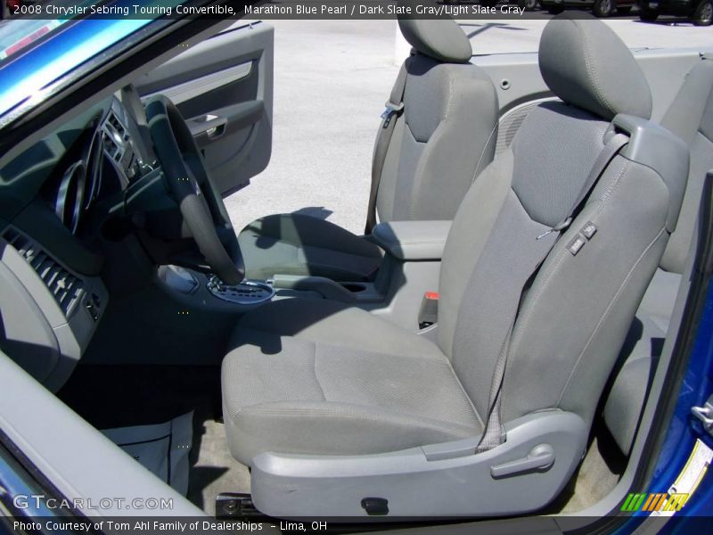 Marathon Blue Pearl / Dark Slate Gray/Light Slate Gray 2008 Chrysler Sebring Touring Convertible
