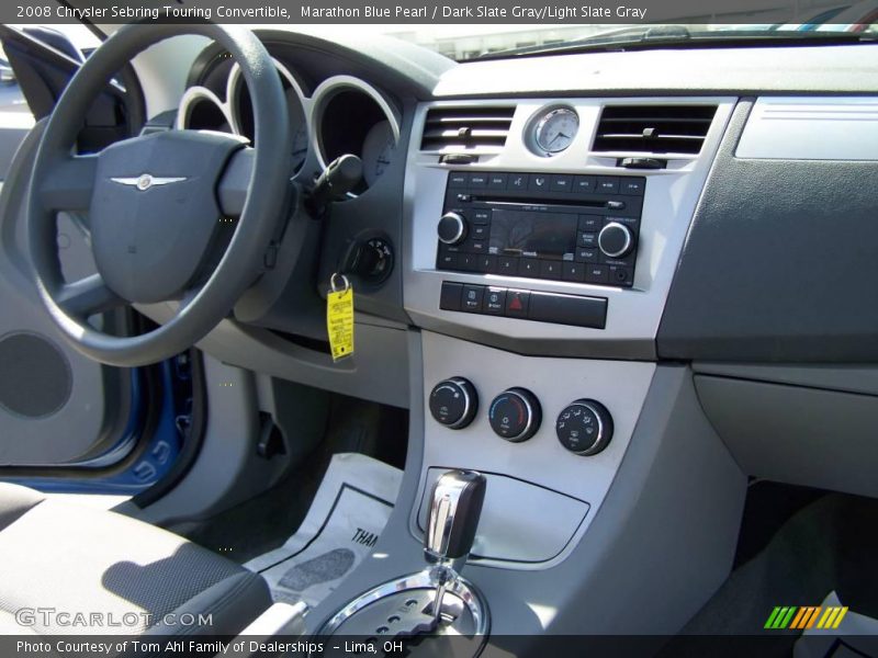 Marathon Blue Pearl / Dark Slate Gray/Light Slate Gray 2008 Chrysler Sebring Touring Convertible