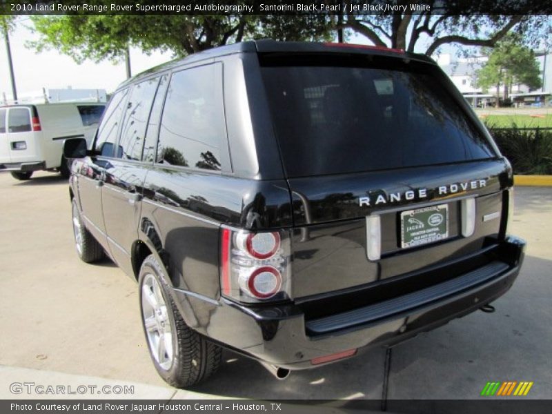 Santorini Black Pearl / Jet Black/Ivory White 2010 Land Rover Range Rover Supercharged Autobiography