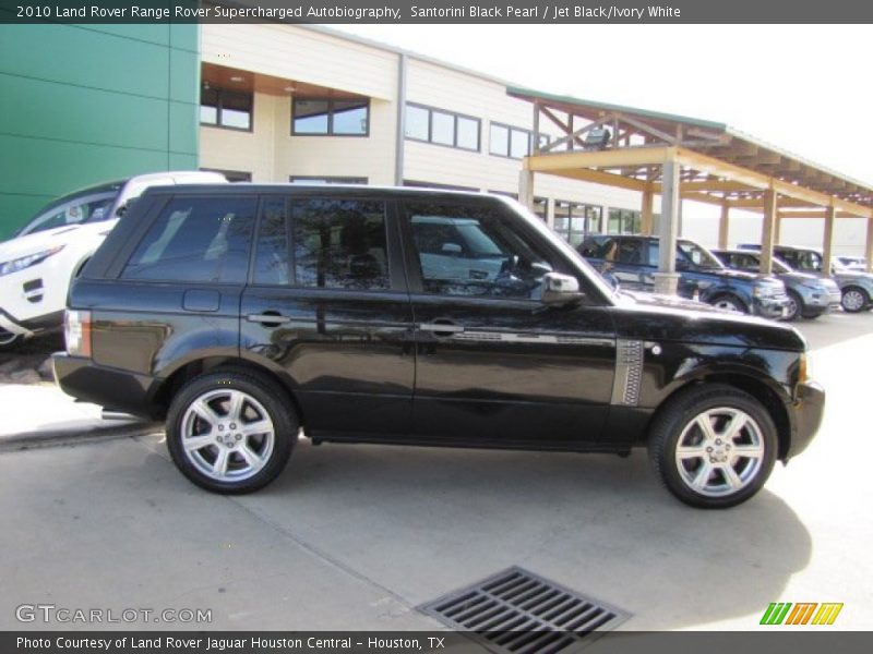 Santorini Black Pearl / Jet Black/Ivory White 2010 Land Rover Range Rover Supercharged Autobiography