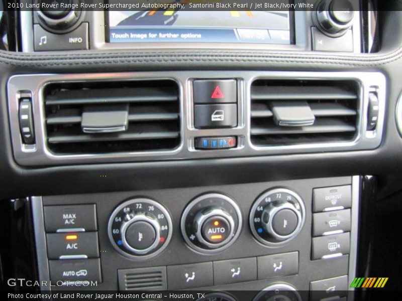 Controls of 2010 Range Rover Supercharged Autobiography