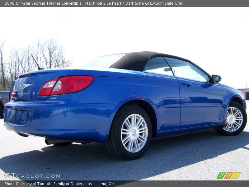 Marathon Blue Pearl / Dark Slate Gray/Light Slate Gray 2008 Chrysler Sebring Touring Convertible