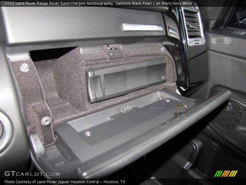 Santorini Black Pearl / Jet Black/Ivory White 2010 Land Rover Range Rover Supercharged Autobiography