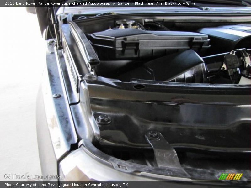 Santorini Black Pearl / Jet Black/Ivory White 2010 Land Rover Range Rover Supercharged Autobiography