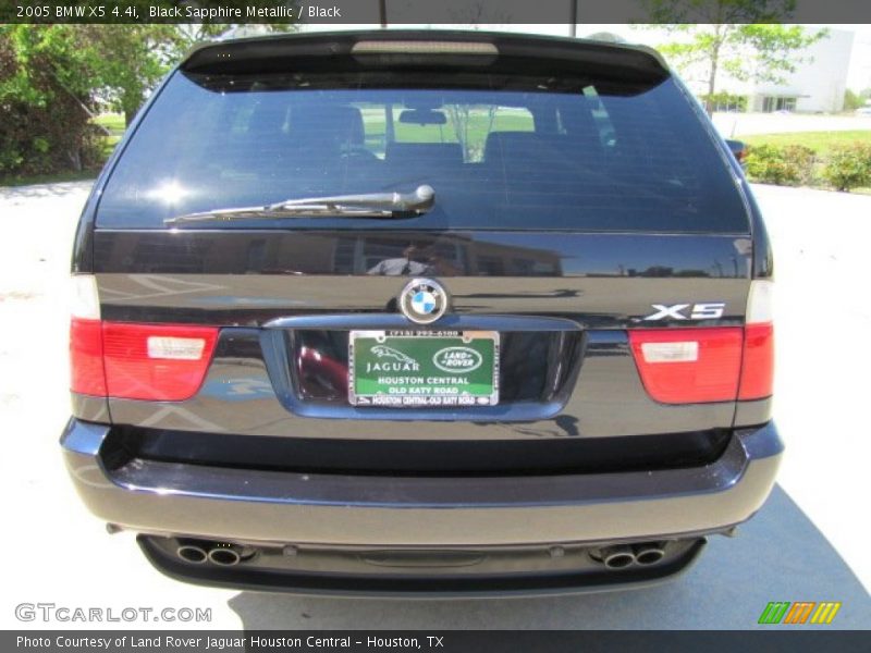 Black Sapphire Metallic / Black 2005 BMW X5 4.4i