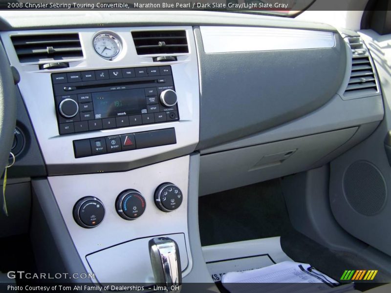 Marathon Blue Pearl / Dark Slate Gray/Light Slate Gray 2008 Chrysler Sebring Touring Convertible