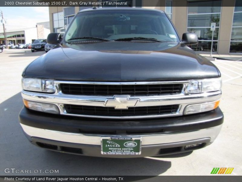 Dark Gray Metallic / Tan/Neutral 2003 Chevrolet Suburban 1500 LT
