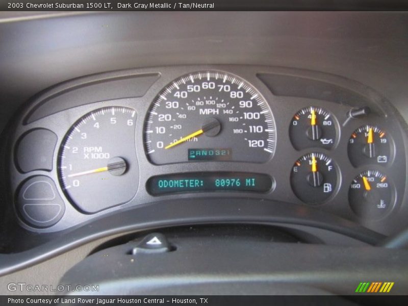  2003 Suburban 1500 LT 1500 LT Gauges