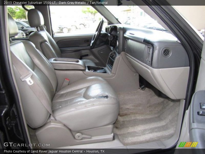Dark Gray Metallic / Tan/Neutral 2003 Chevrolet Suburban 1500 LT