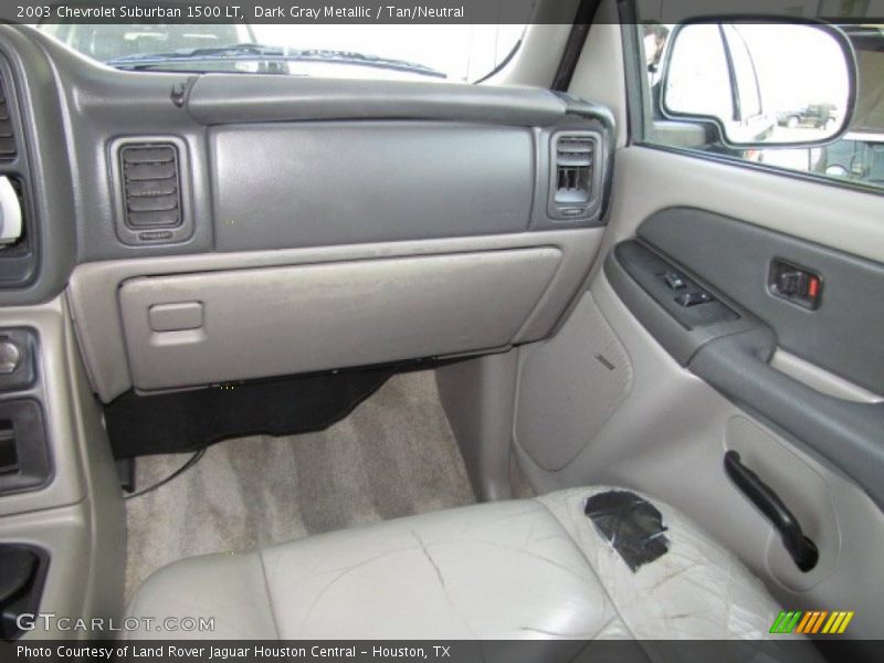 Dark Gray Metallic / Tan/Neutral 2003 Chevrolet Suburban 1500 LT