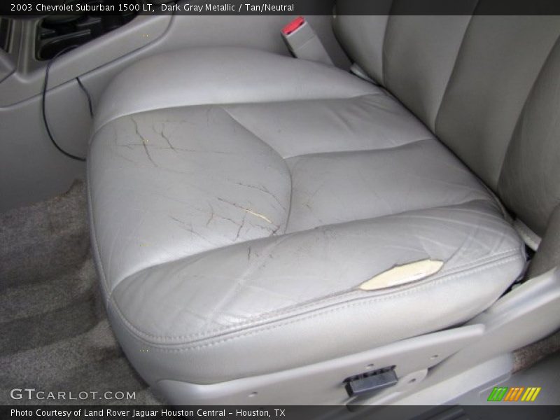 Dark Gray Metallic / Tan/Neutral 2003 Chevrolet Suburban 1500 LT