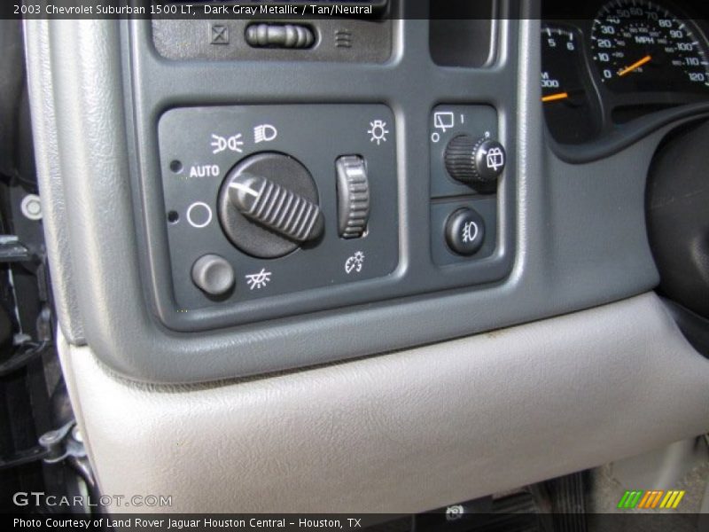Dark Gray Metallic / Tan/Neutral 2003 Chevrolet Suburban 1500 LT