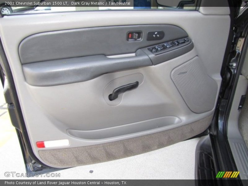 Dark Gray Metallic / Tan/Neutral 2003 Chevrolet Suburban 1500 LT
