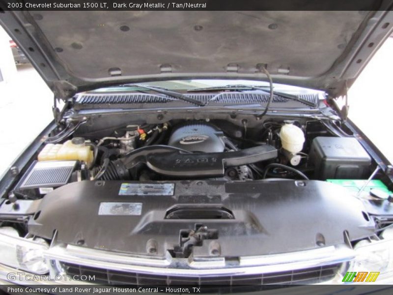 Dark Gray Metallic / Tan/Neutral 2003 Chevrolet Suburban 1500 LT