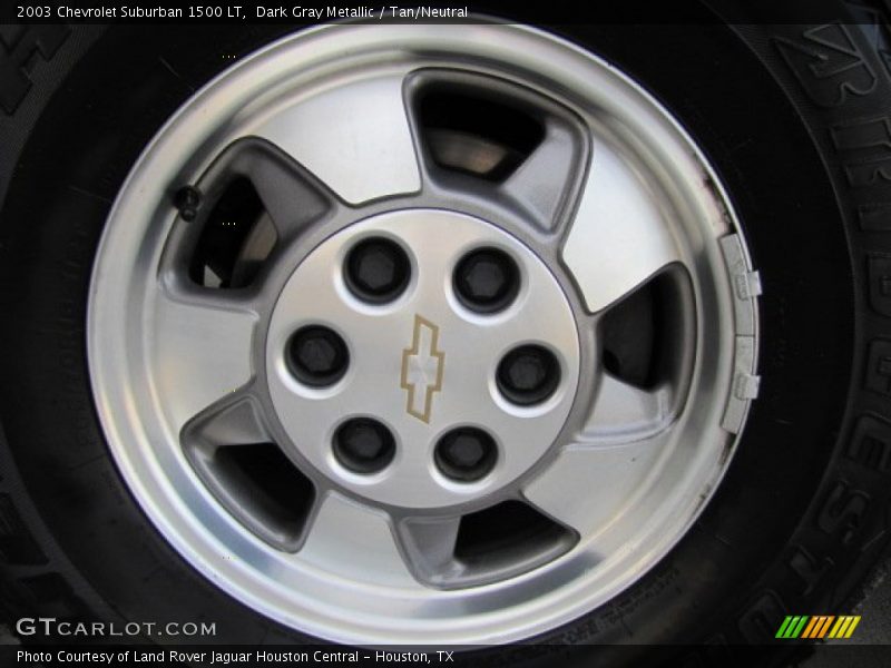 Dark Gray Metallic / Tan/Neutral 2003 Chevrolet Suburban 1500 LT