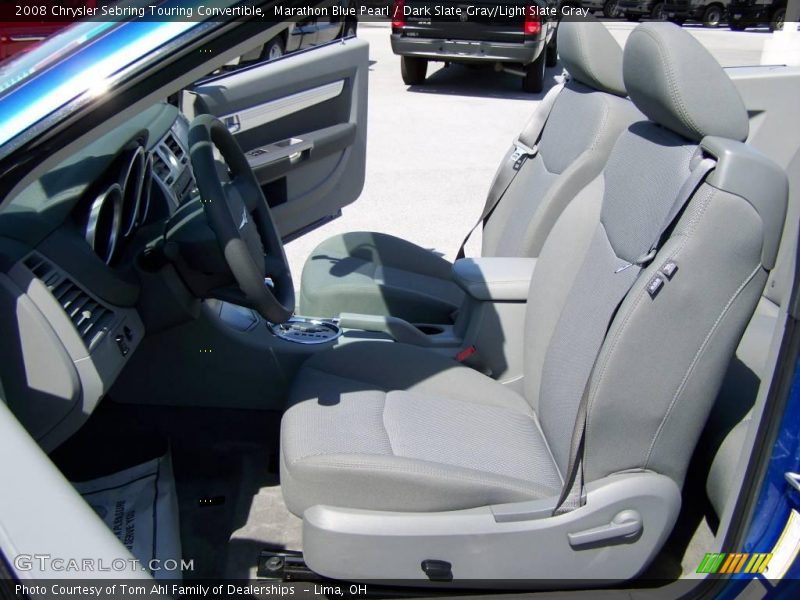 Marathon Blue Pearl / Dark Slate Gray/Light Slate Gray 2008 Chrysler Sebring Touring Convertible