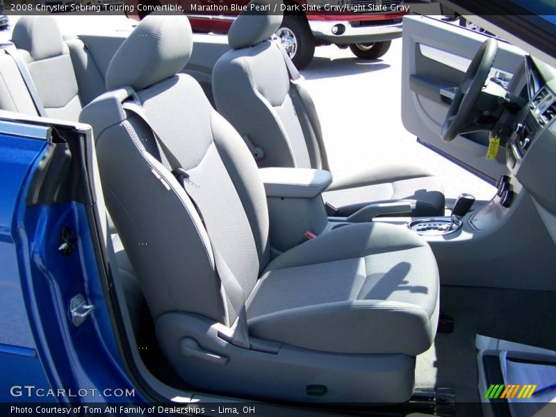 Marathon Blue Pearl / Dark Slate Gray/Light Slate Gray 2008 Chrysler Sebring Touring Convertible